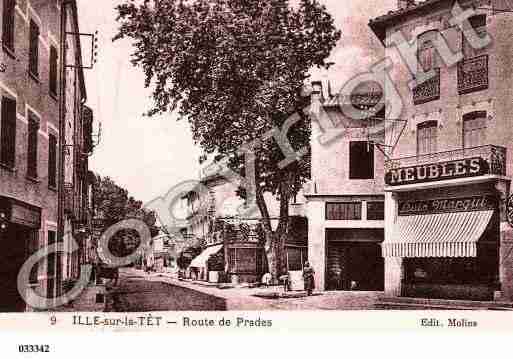 Ville de ILLESURTET, carte postale ancienne