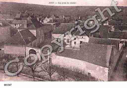 Ville de JUSSY, carte postale ancienne