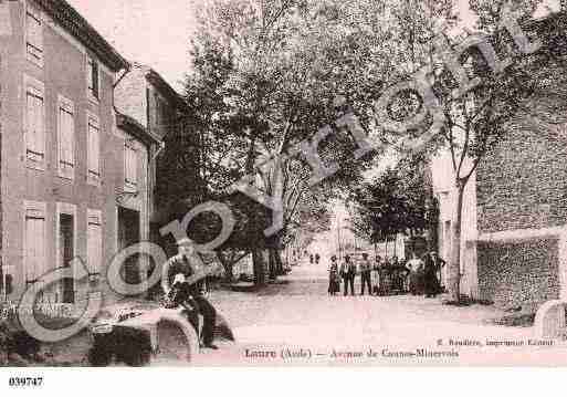 Ville de LAUREMINERVOIS, carte postale ancienne