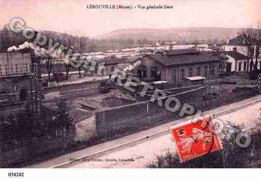 Ville de LEROUVILLE, carte postale ancienne