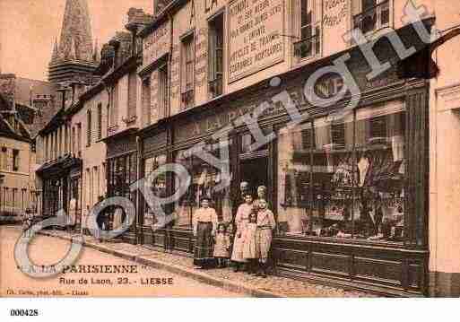 Ville de LIESSE, carte postale ancienne