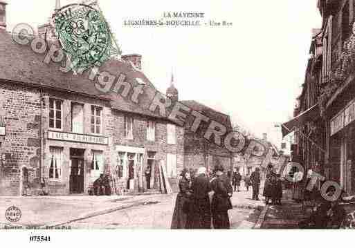 Ville de LIGNIERESORGERES, carte postale ancienne