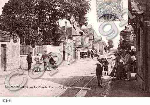 Ville de LIONSURMER, carte postale ancienne