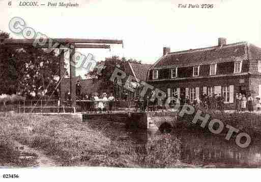 Ville de LOCON, carte postale ancienne