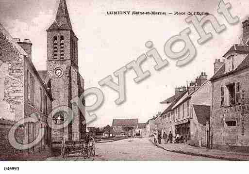 Ville de LUMIGNY, carte postale ancienne