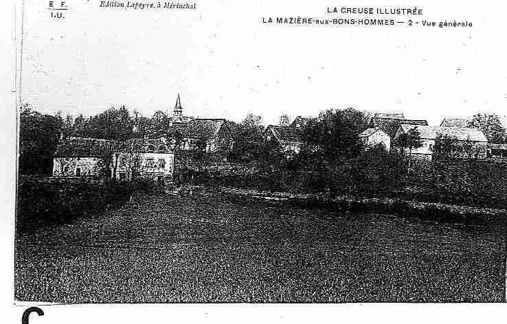 Ville de MAZIERESAUXBONHOMMES, carte postale ancienne