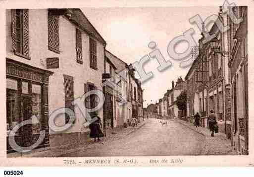 Ville de MENNECY, carte postale ancienne