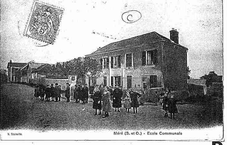 Ville de MERE, carte postale ancienne