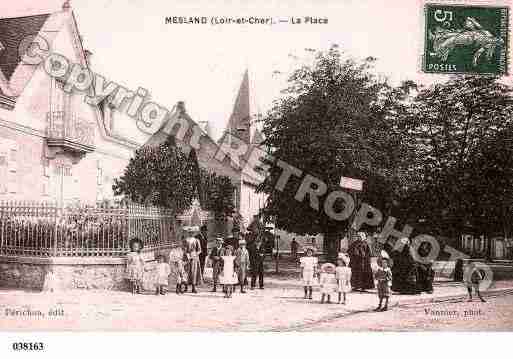 Ville de MESLAND, carte postale ancienne