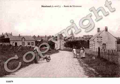 Ville de MESLAND, carte postale ancienne