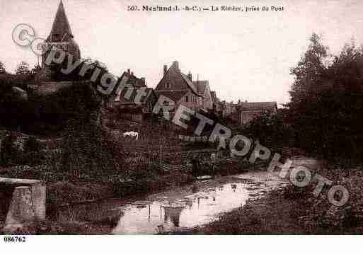 Ville de MESLAND, carte postale ancienne