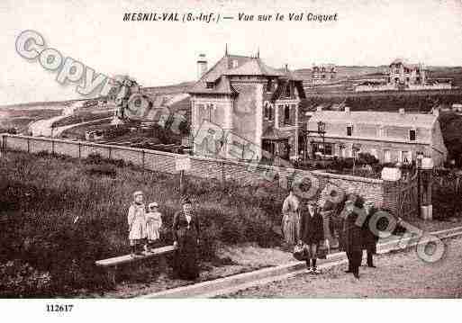 Ville de MESNILVAL, carte postale ancienne