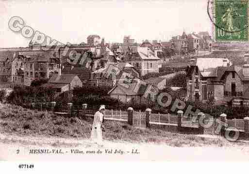 Ville de MESNILVAL, carte postale ancienne