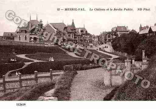 Ville de MESNILVAL, carte postale ancienne