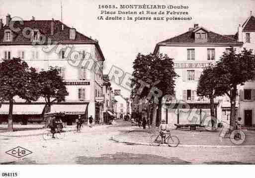 Ville de MONTBELIARD, carte postale ancienne