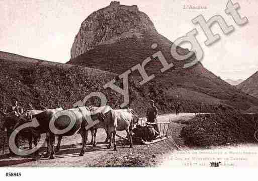 Ville de MONTSEGUR, carte postale ancienne