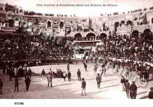 Ville de NIMES, carte postale ancienne