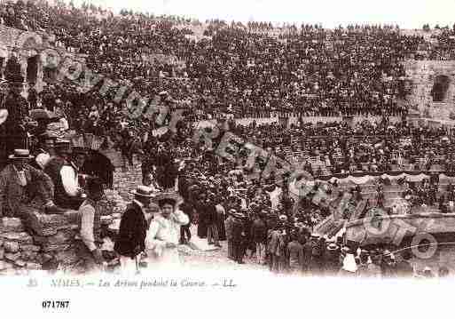 Ville de NIMES, carte postale ancienne