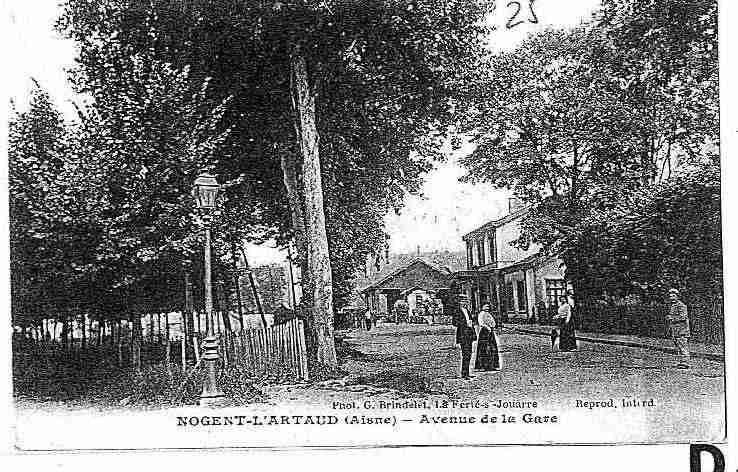 Ville de NOGENTL'ARTAUD, carte postale ancienne