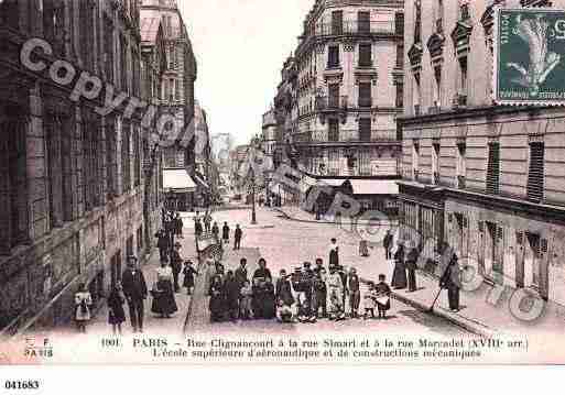 Ville de PARIS18, carte postale ancienne