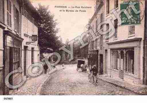 Ville de PARMAIN, carte postale ancienne