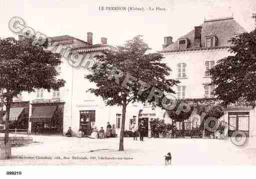 Ville de PERREON(LE), carte postale ancienne