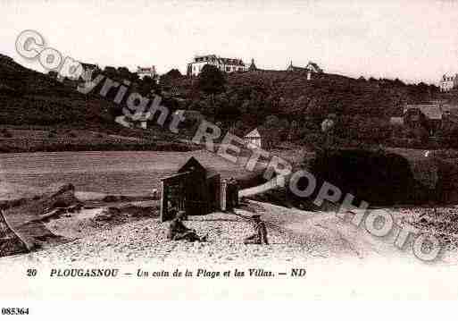 Ville de PLOUGASNOU, carte postale ancienne