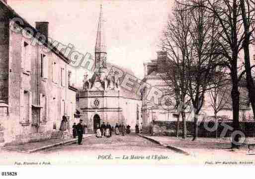 Ville de POCESURCISSE, carte postale ancienne