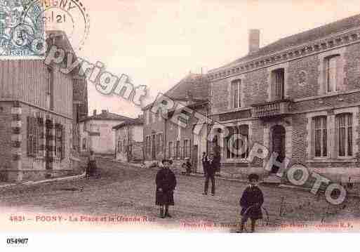 Ville de POGNY, carte postale ancienne