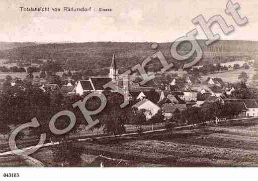 Ville de RAEDERSDORF, carte postale ancienne
