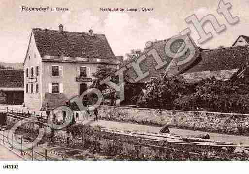 Ville de RAEDERSDORF, carte postale ancienne