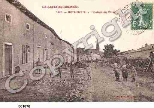 Ville de ROYAUMEIX, carte postale ancienne