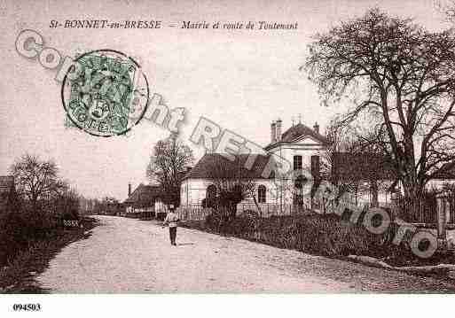 Ville de SAINTBONNETENBRESSE, carte postale ancienne