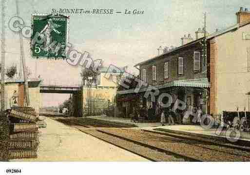 Ville de SAINTBONNETENBRESSE, carte postale ancienne