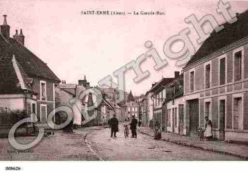 Ville de SAINTERME, carte postale ancienne