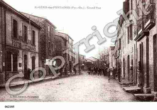 Ville de SAINTGENISDESFONTAINES, carte postale ancienne Ville de SAINTGENISDESFONTAINES, carte postale ancienne