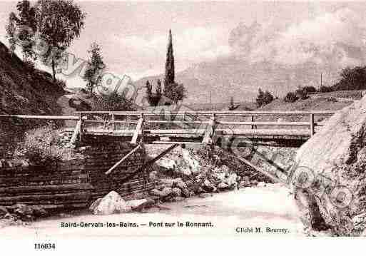 Ville de SAINTGERVAISLESBAINS, carte postale ancienne