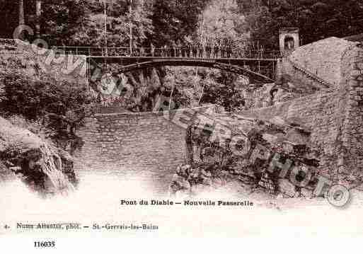 Ville de SAINTGERVAISLESBAINS, carte postale ancienne