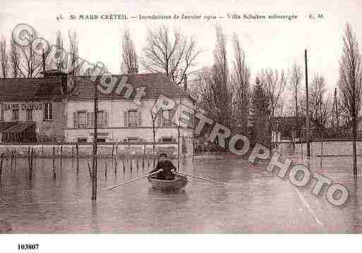 Ville de SAINTMAURDESFOSSES, carte postale ancienne Ville de SAINTMAURDESFOSSES, carte postale ancienne