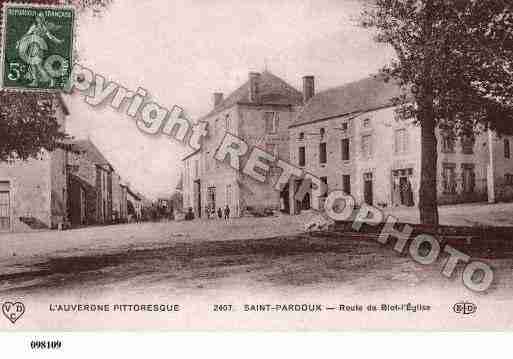 Ville de SAINTPARDOUX, carte postale ancienne