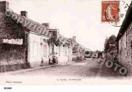 Ville de SAINTPAVACE, carte postale ancienne