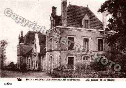 Ville de SAINTPRIESTLESFOUGERES, carte postale ancienne