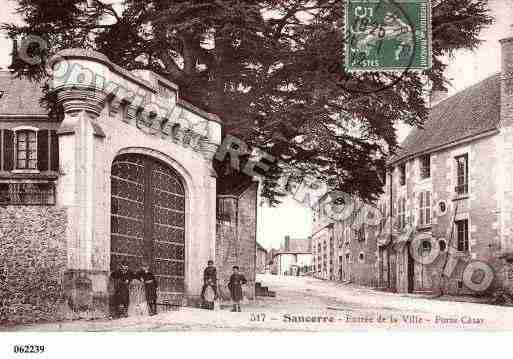 Ville de SANCERRE, carte postale ancienne