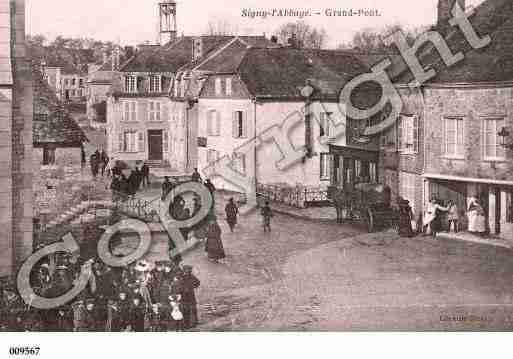 Ville de SIGNYL\'ABBAYE, carte postale ancienne