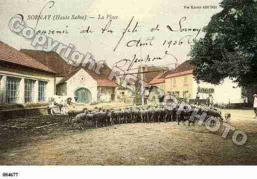 Ville de SORNAY, carte postale ancienne