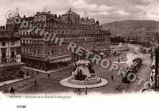 Ville de VALENCE, carte postale ancienne