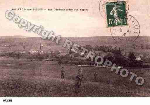 Ville de VALLEROYAUXSAULES, carte postale ancienne