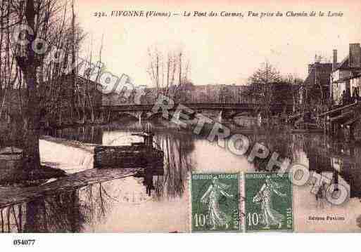 Ville de VIVONNE, carte postale ancienne