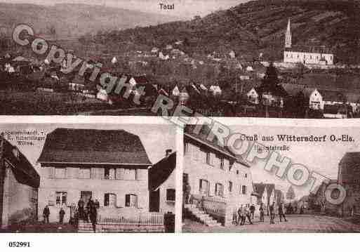 Ville de WITTERSDORF, carte postale ancienne