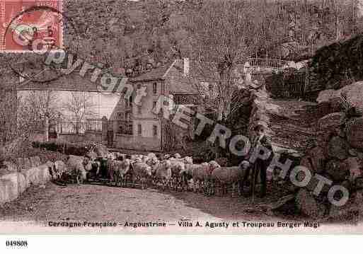 Ville de ANGOUSTRINEVILLENEUVEDESESCALDES, carte postale ancienne